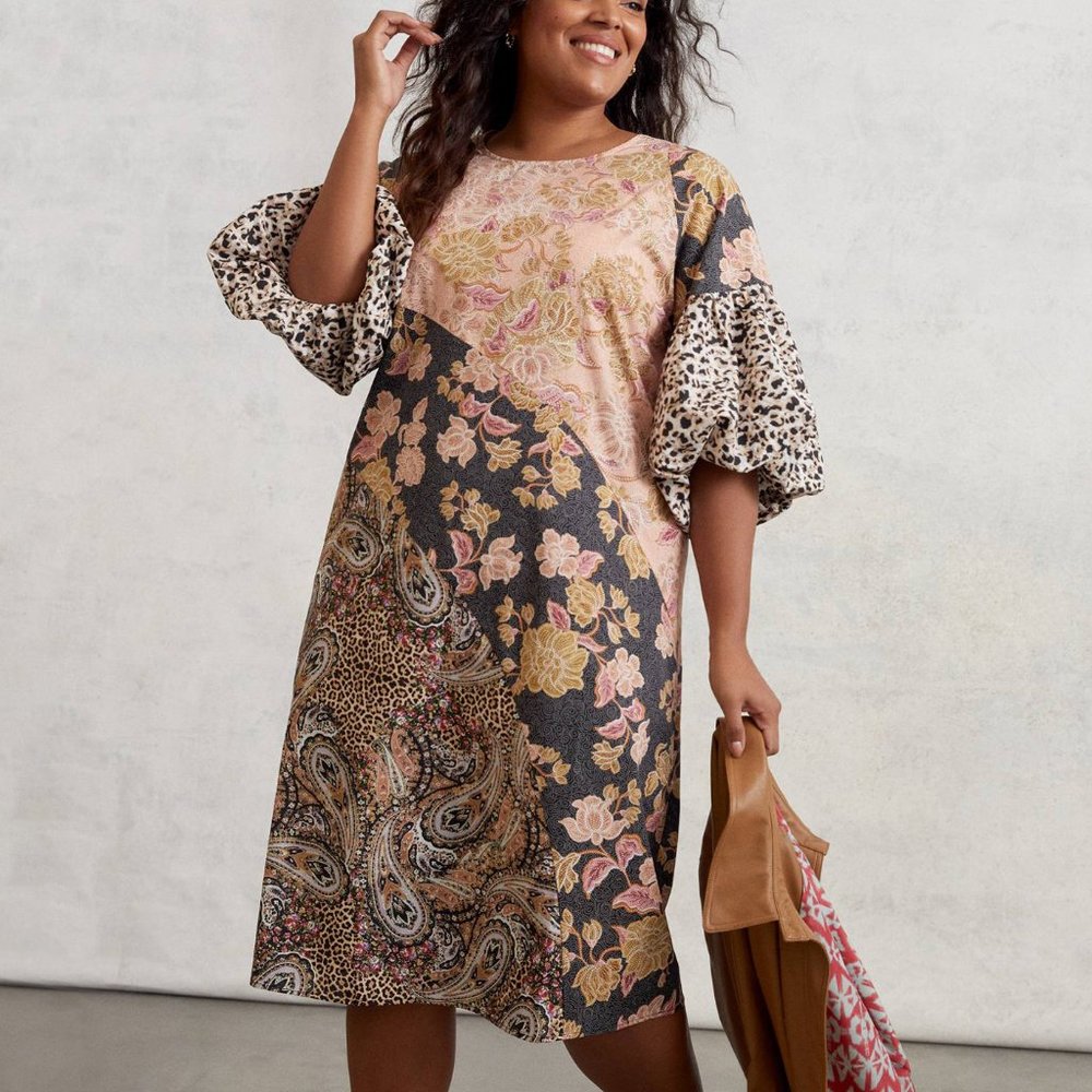HTF Anthropologie Kachel Evangeline Midi Dress